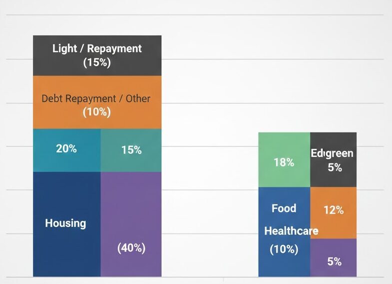 Household expense categories before and after receiving guaranteed income payments
