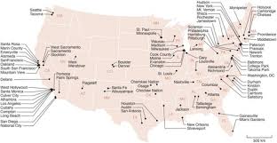 Map showing U.S. cities and counties testing guaranteed income pilots